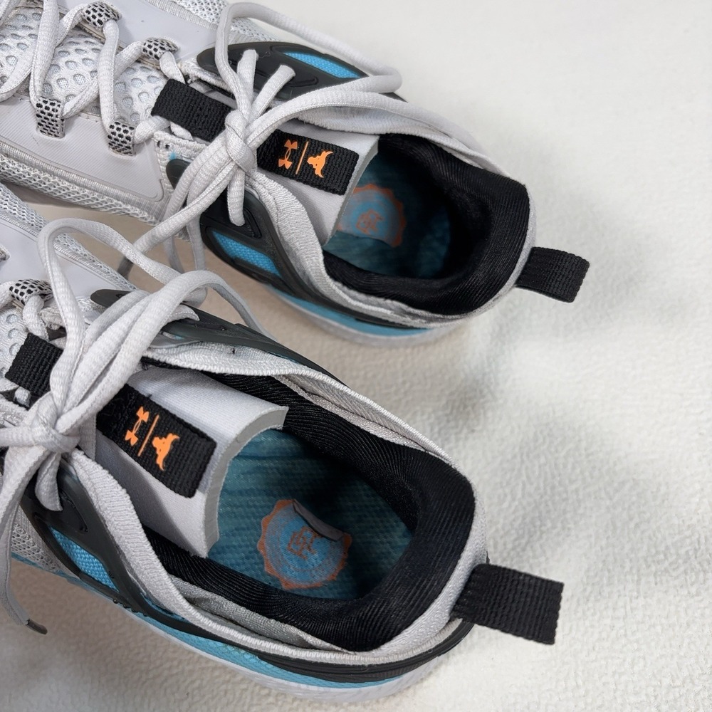 Under Armour Project Rock 5 Training Shoes Men's‎ 11 Gray Blue Bull Performance - Picture 10 of 14